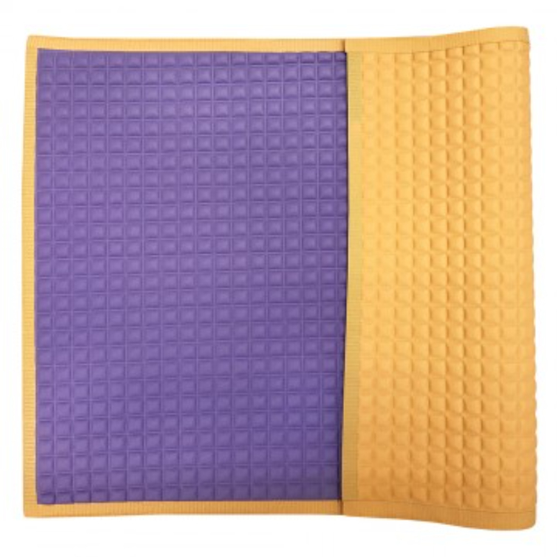 Lucky Baby Plan Air Filled™ Rubber Cot Sheet 45cmx30cm - Purple/Orange